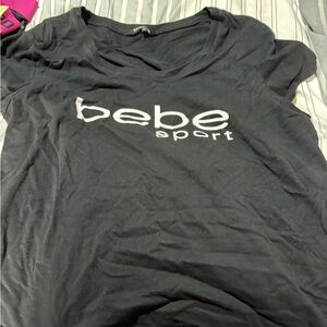 bebe Black Short Sleeve Tee
